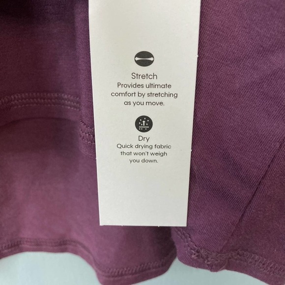 𝅺calvin Klein Performance Cabernet Logo Stretch 3/4 Sleeve Dolman Top Plus 1X - Picture 9 of 12